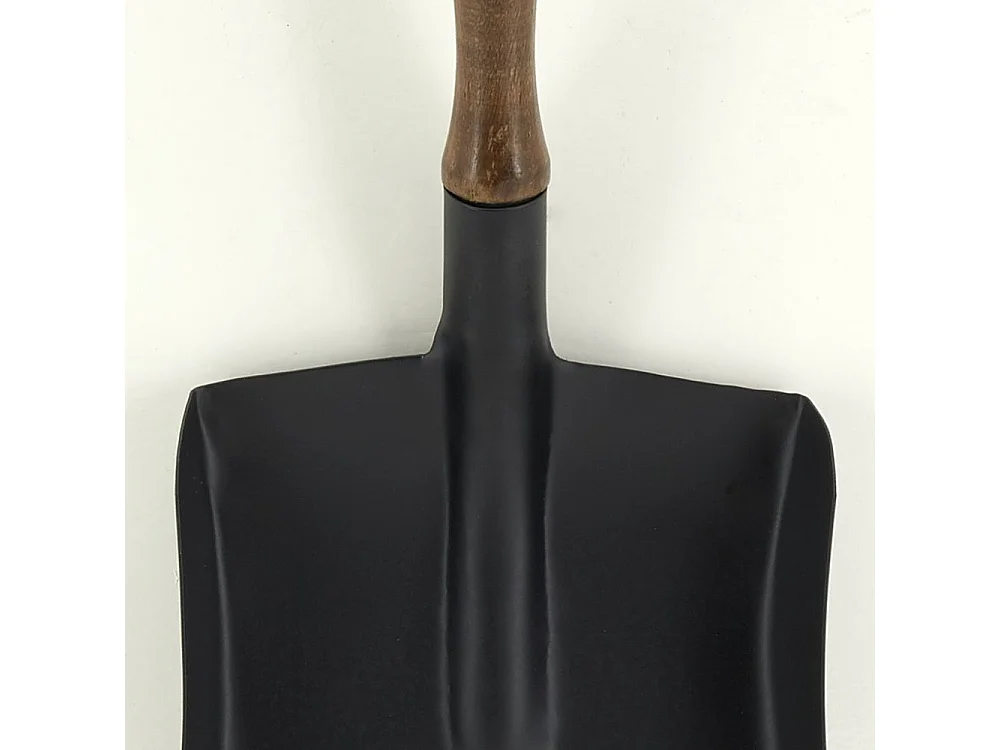 Pelle à cendres en métal et bois