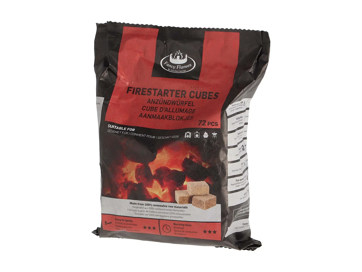 Cubes allume-feu 72 pièces (Lot de 3)