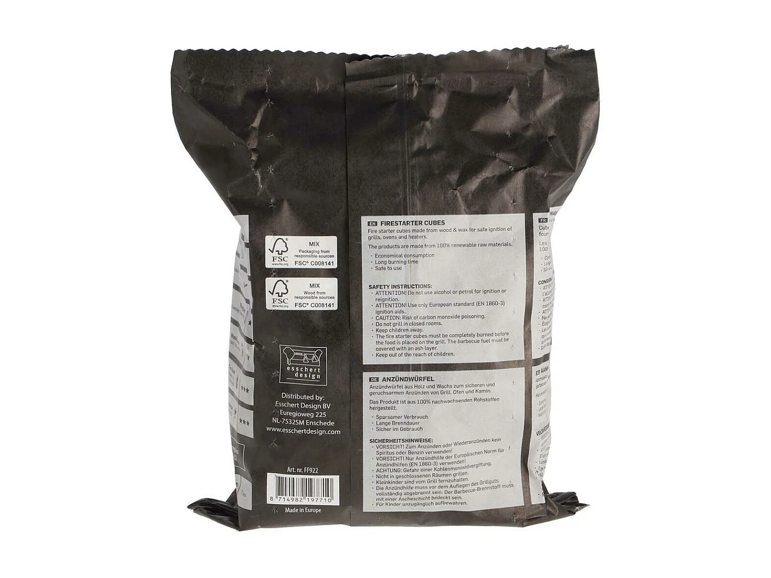 Cubes allume-feu 72 pièces (Lot de 3)