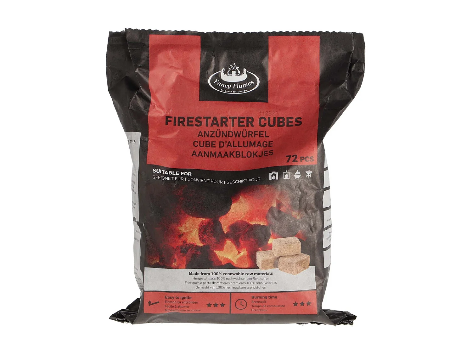 Cubes allume-feu 72 pièces (Lot de 3)