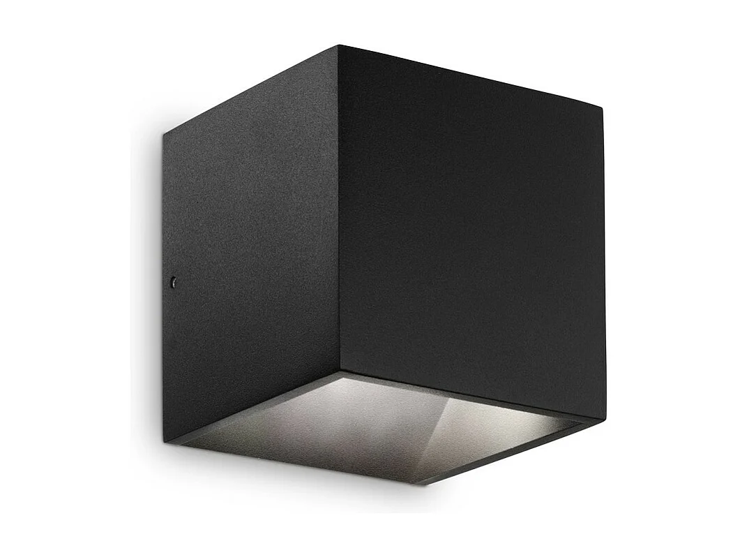 Ideal Lux Rubik Applique murale d'extérieur à 1 lumière LED noire IP44