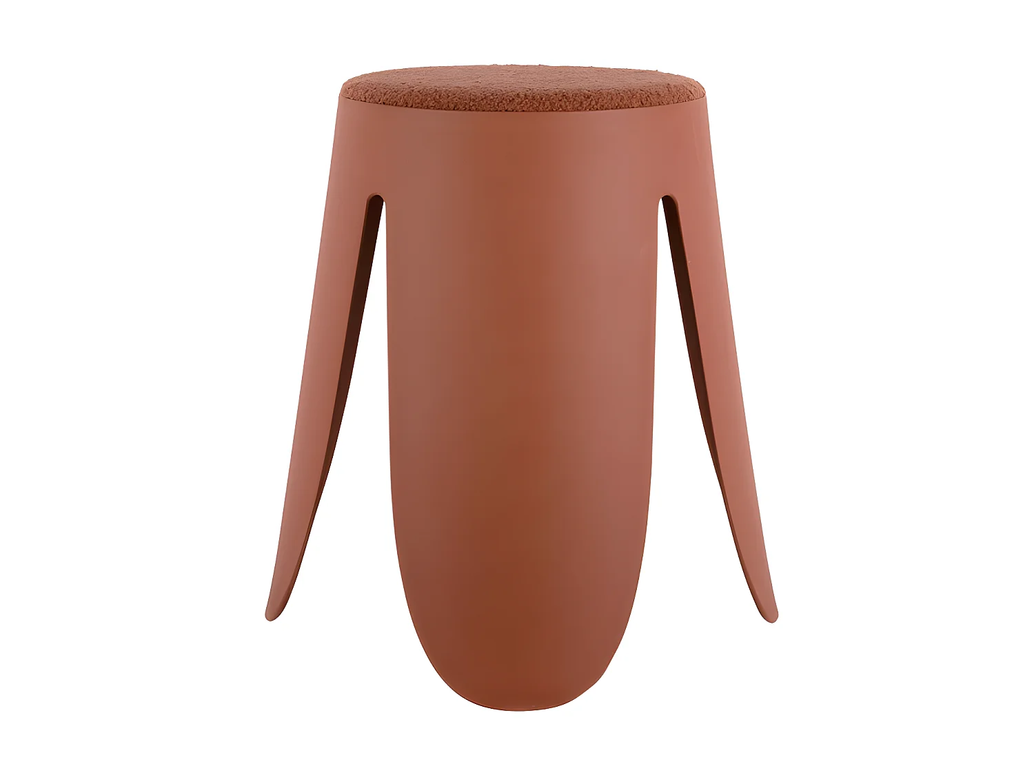 Savor - Tabouret en plastique H46cm - Rouge brique