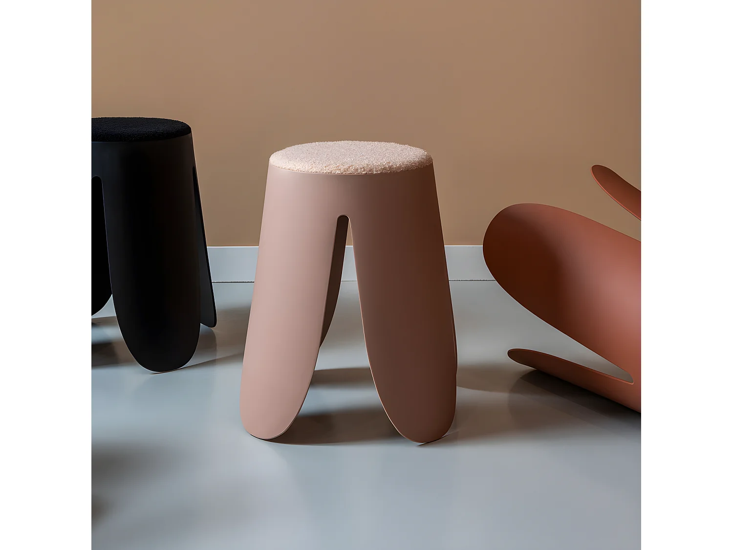 Savor - Tabouret en plastique H46cm - Rose