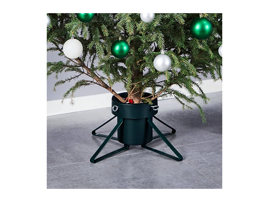 Christbaumständer Schwarz 46x46x19 cm