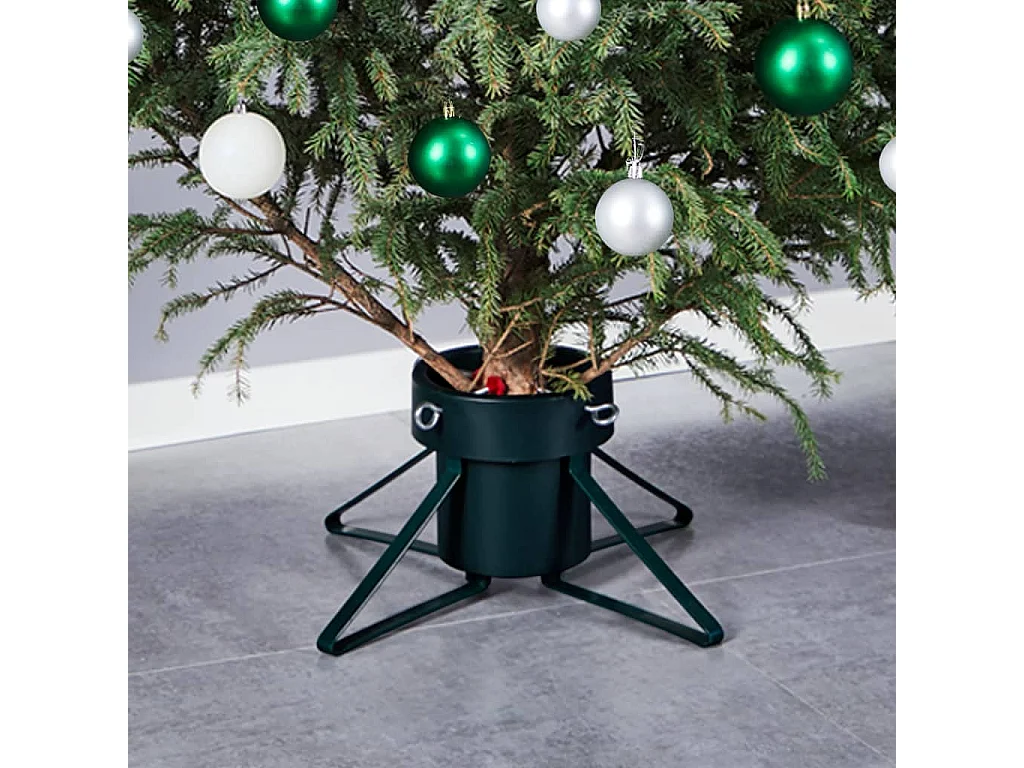 Support de sapin de Noël Noir 46x46x19 cm