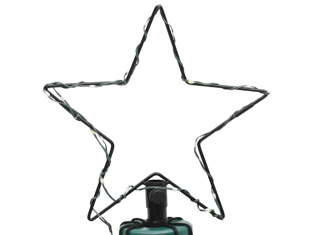 Kerstboom met grondpin 108 LED's koudwit 180 cm