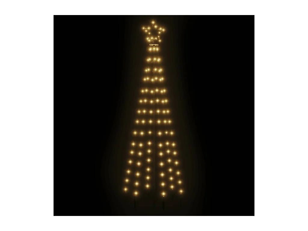 Kegelkerstboom 108 LED's 70x180 cm warmwit