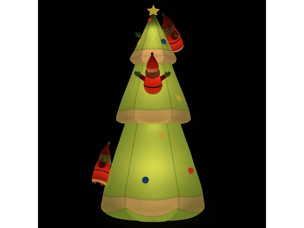Arbre de Noël gonflable avec LED 500 cm