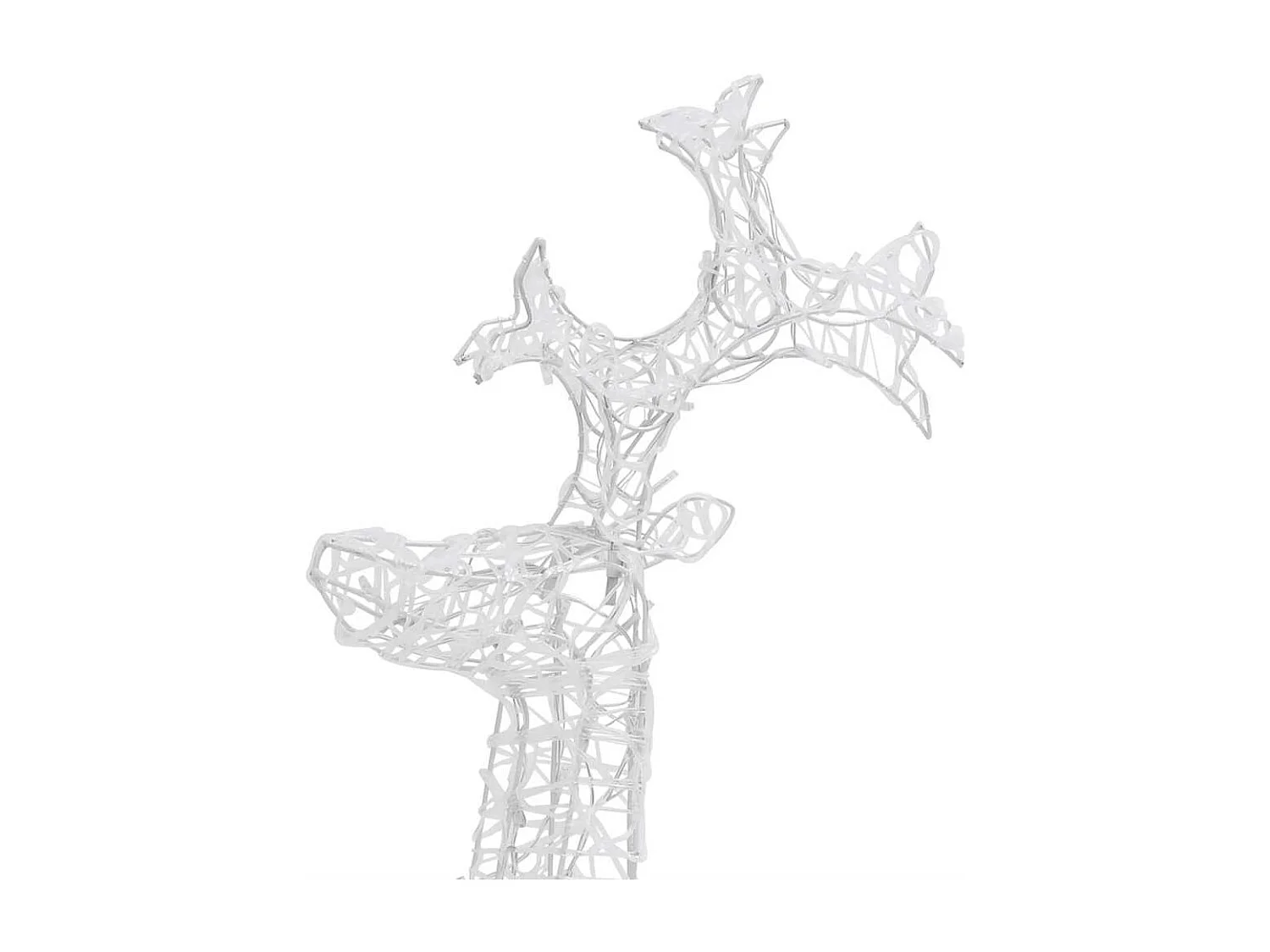 Rena decorativa de Natal 90 luzes LED acrílico 60x16x100 cm