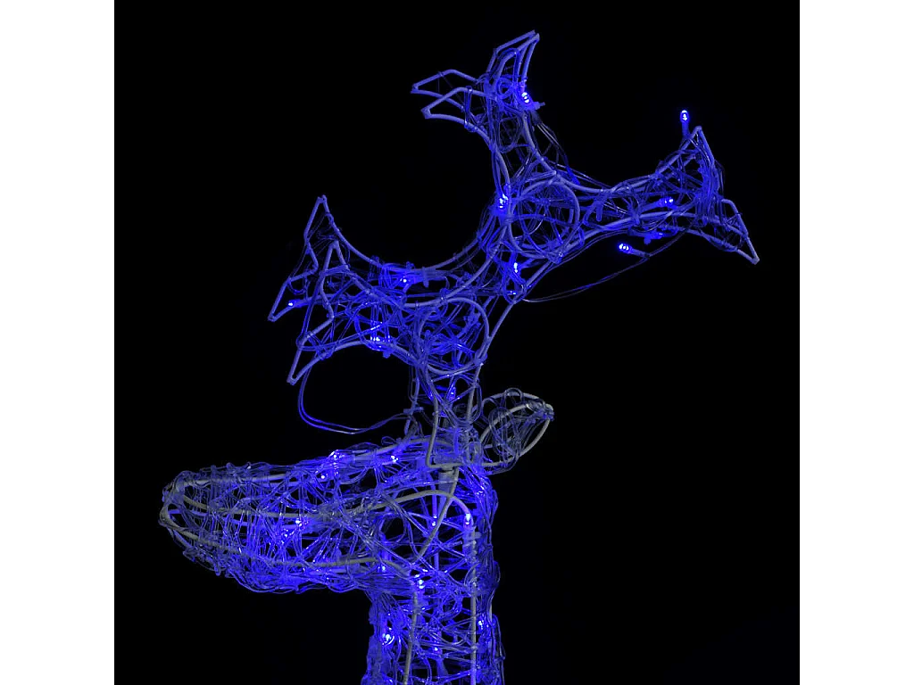 Renne de décoration de Noël 90 LED 60x16x100 cm Acrylique