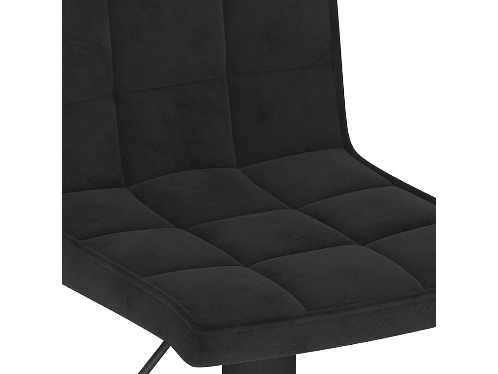 Barhocker Schwarz Samt