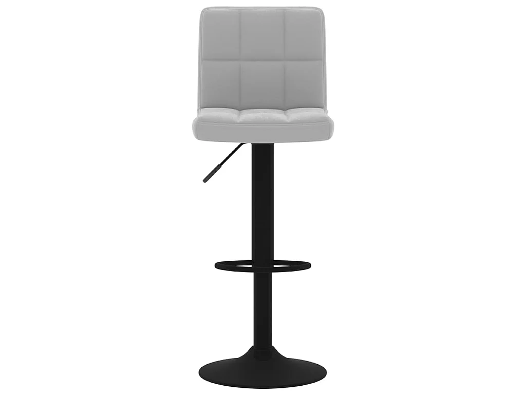 Barhocker 2 Stk. Hellgrau Samt