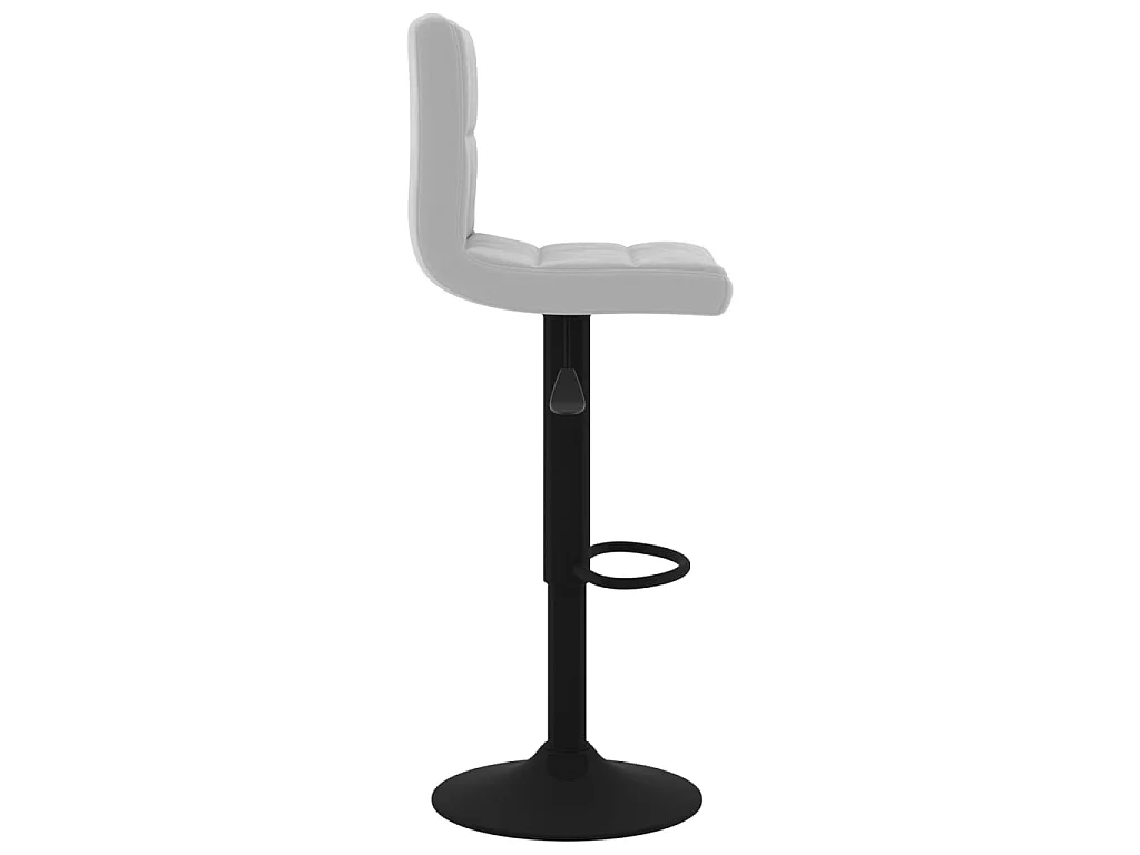 Barhocker 2 Stk. Hellgrau Samt