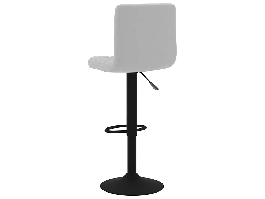 Barhocker 2 Stk. Hellgrau Samt