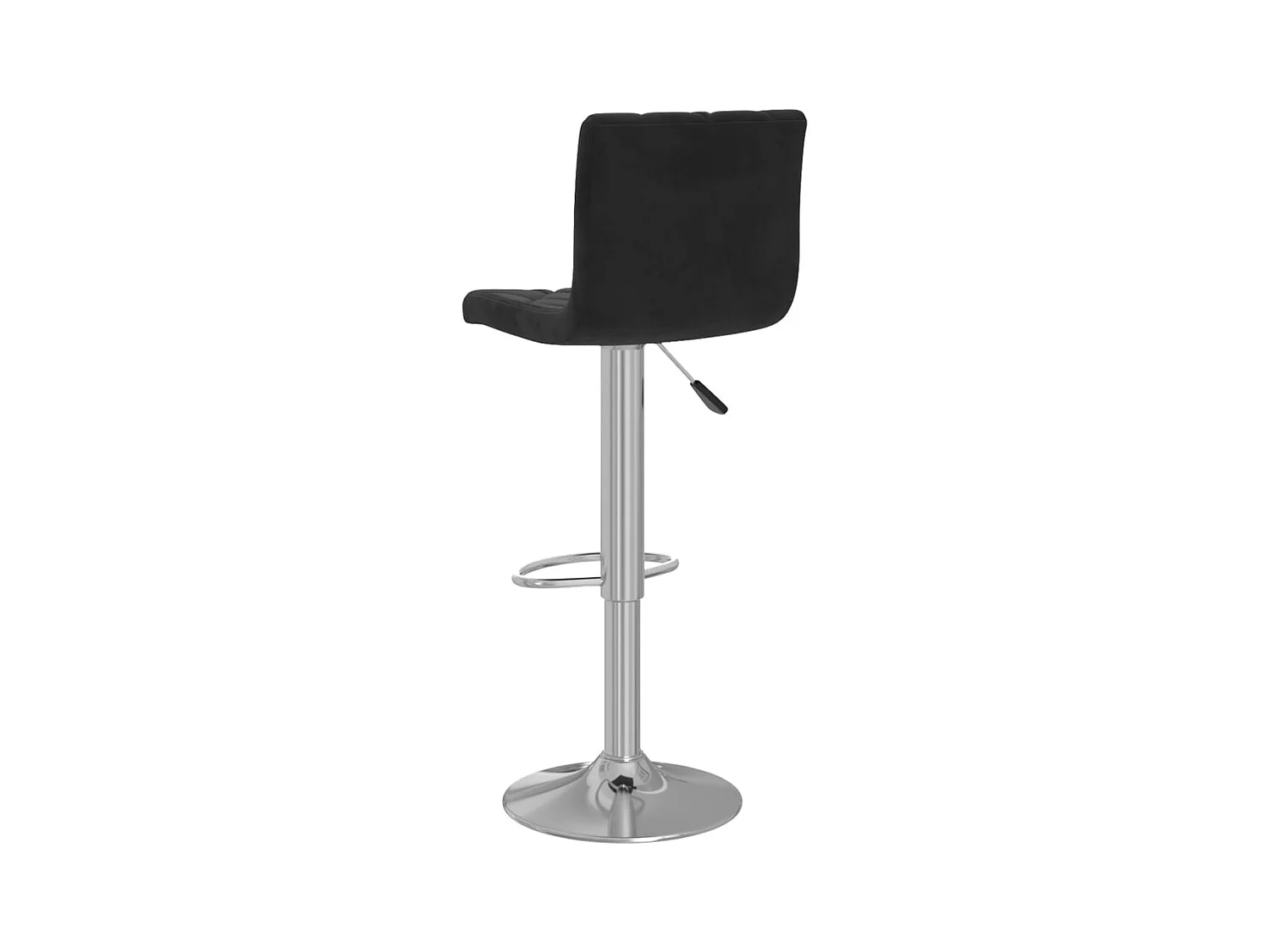 Tabourets de bar lot de 2 noir velours