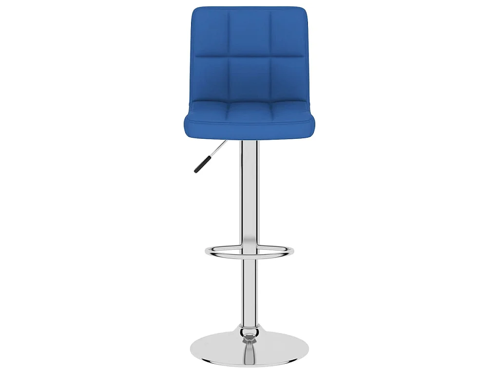 Barhocker 2 Stk. Blau Stoff