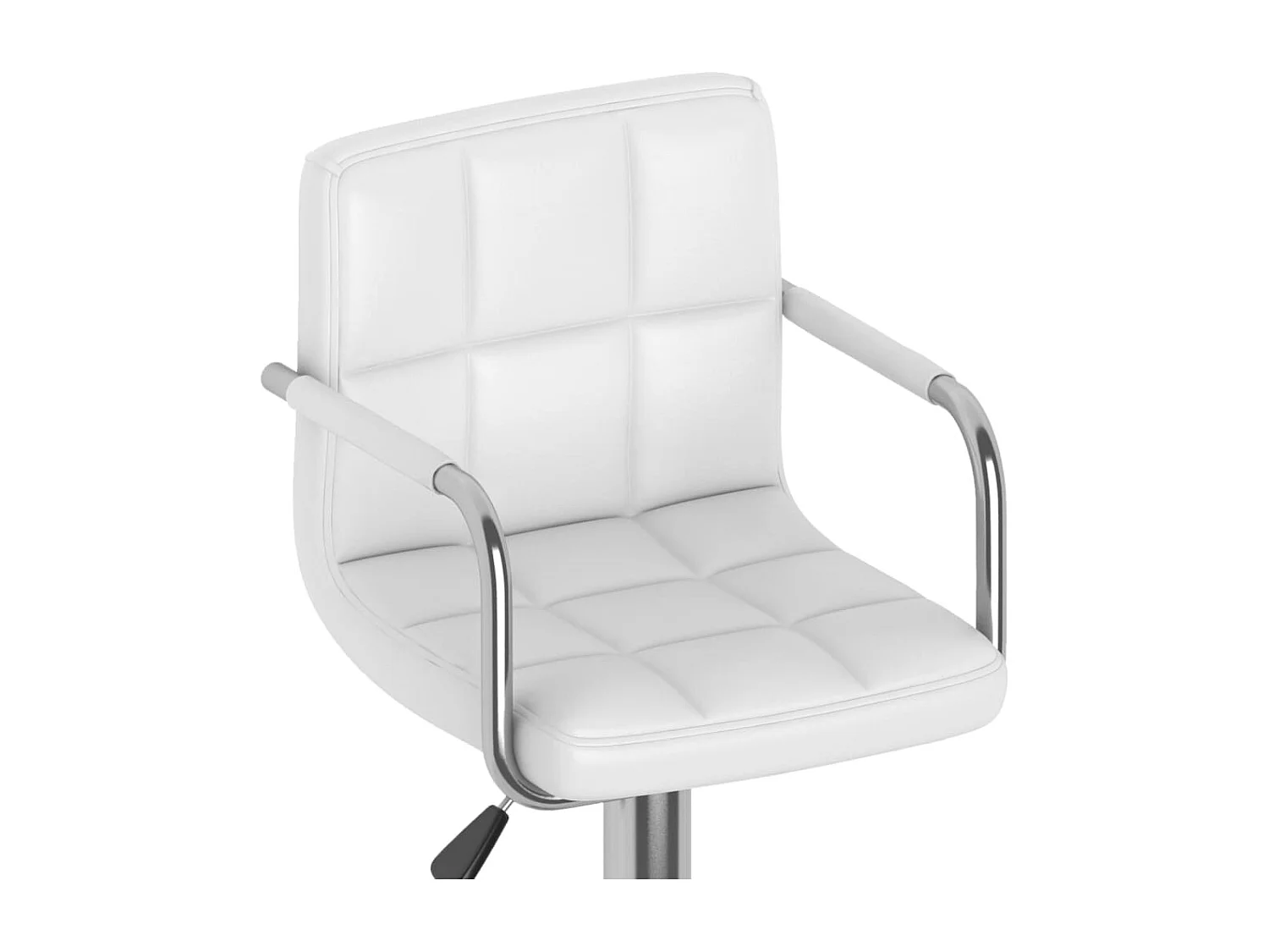 Barhocker 2 Stk. Weiß Kunstleder