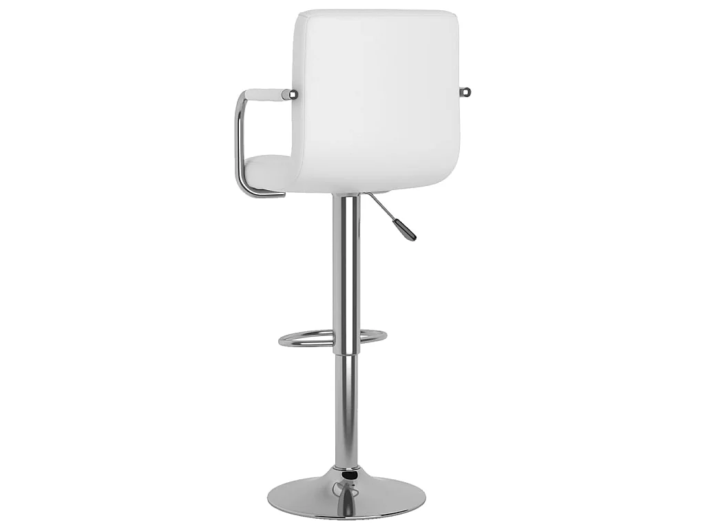 Bancos de bar 2 pcs couro artificial branco