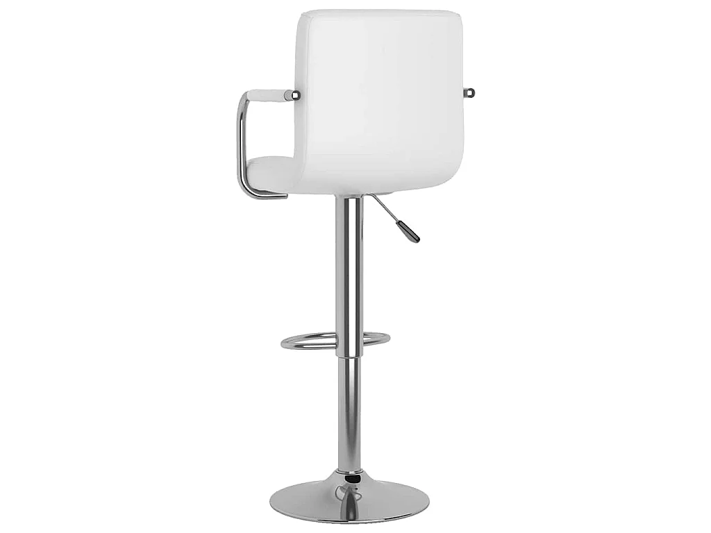Barhocker 2 Stk. Weiß Kunstleder