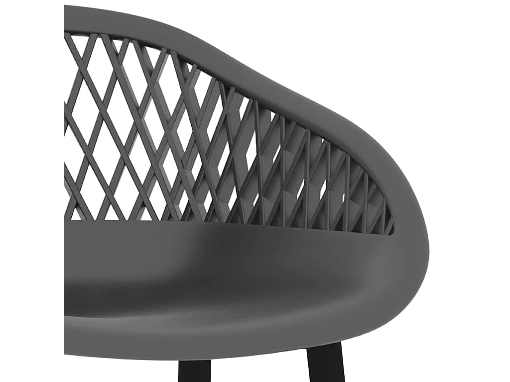 Barhocker 2 Stk. Grau