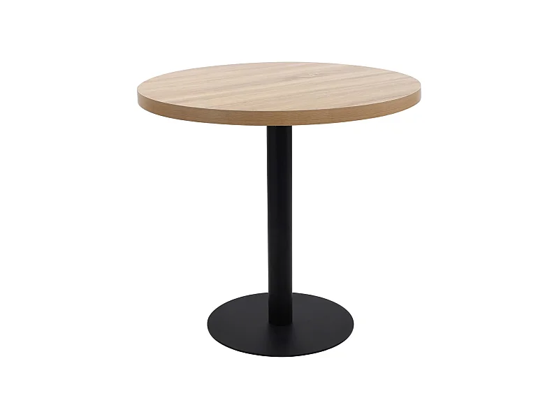 Bistrotisch Hellbraun 80 cm MDF