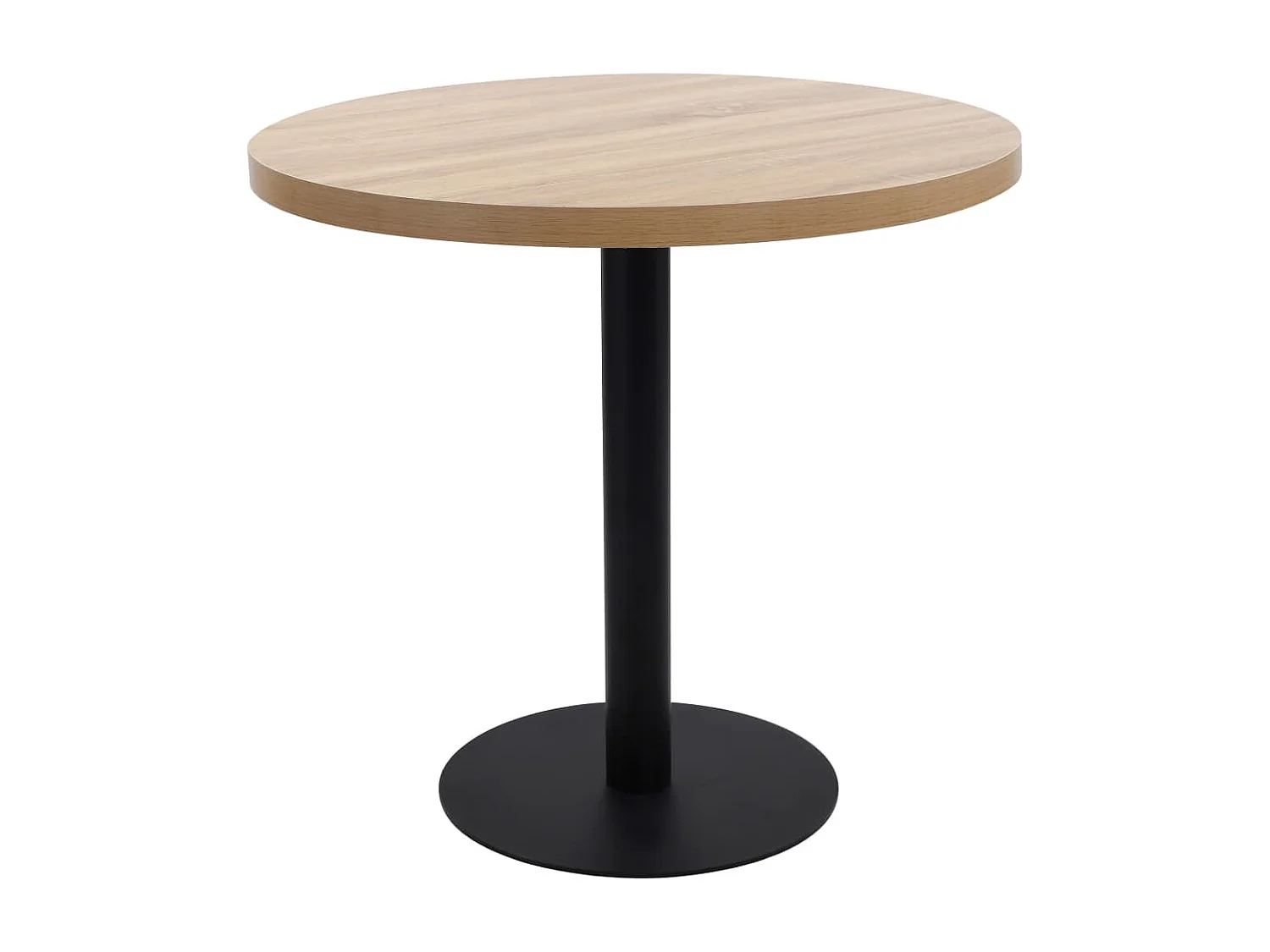 Tavolo da Bistrot Marrone Chiaro 80 cm in MDF