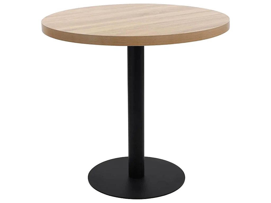 Bistrotafel 80 cm MDF lichtbruin