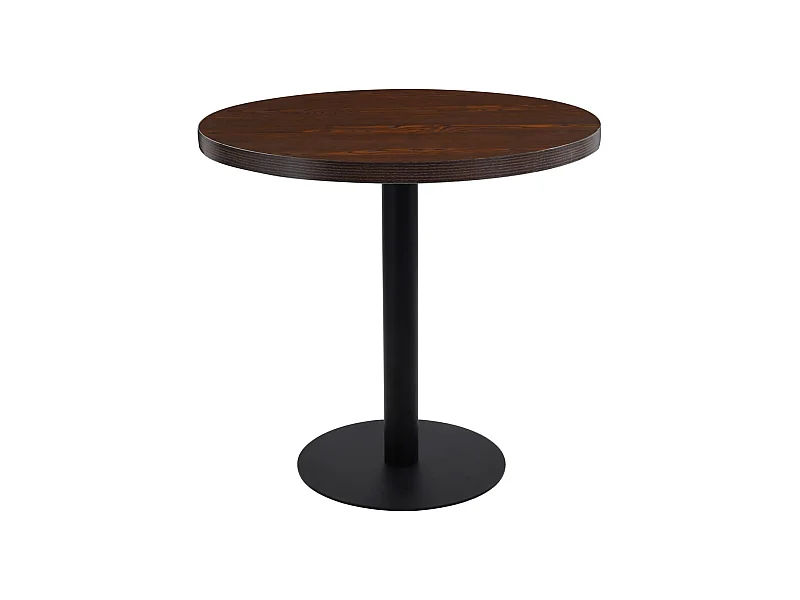 Bistrotisch Dunkelbraun 80 cm MDF