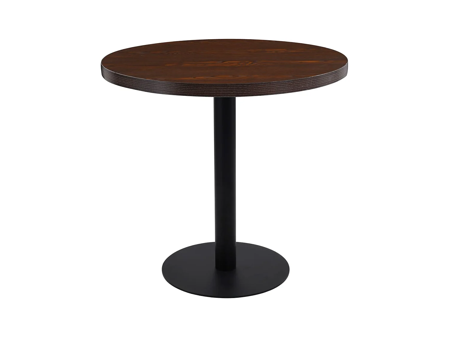 Table de bistro Marron foncé 80 cm MDF
