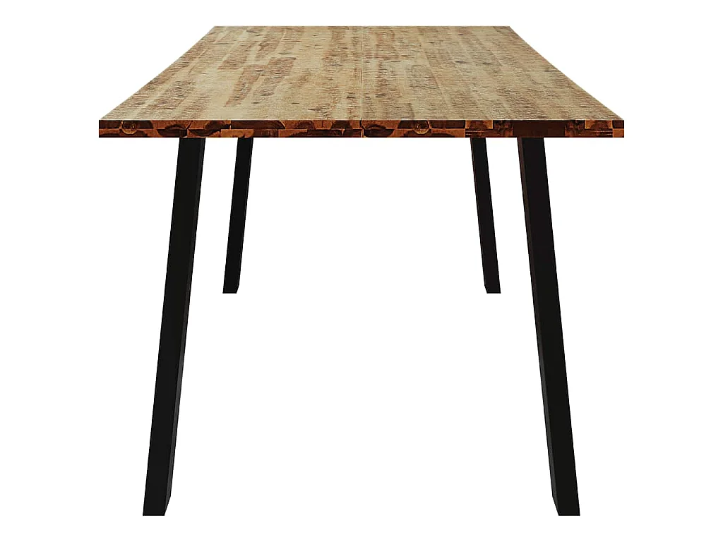 Tavolo da Pranzo 150x90x75 cm in Legno Massello di Acacia