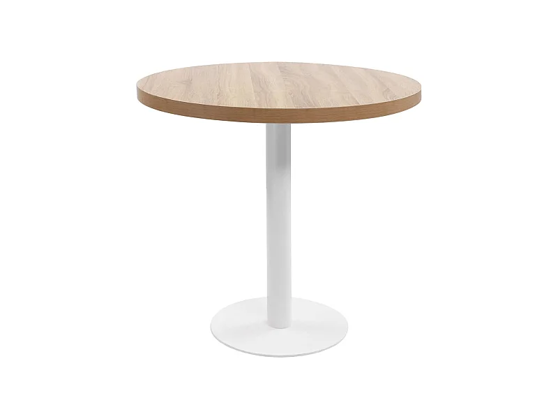 Bistrotisch Hellbraun 80 cm MDF