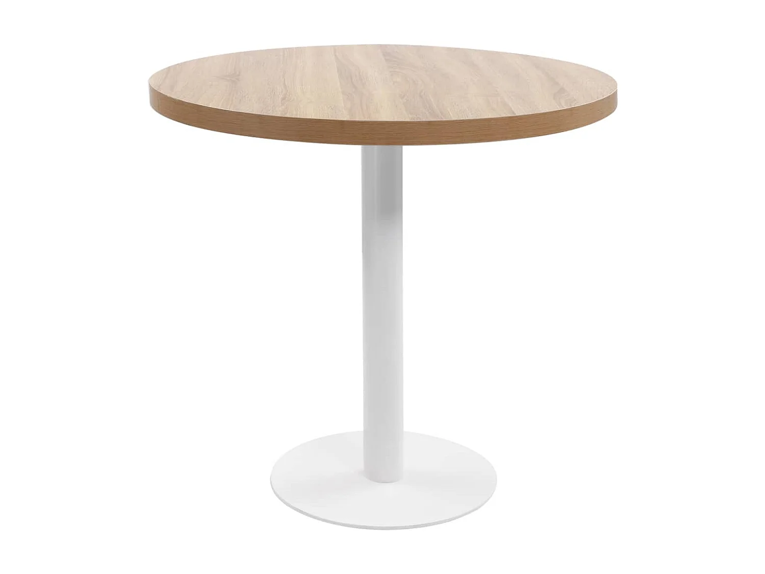 Tavolo da Bistrot Marrone Chiaro 80 cm in MDF