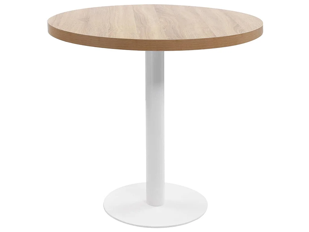 Tavolo da Bistrot Marrone Chiaro 80 cm in MDF