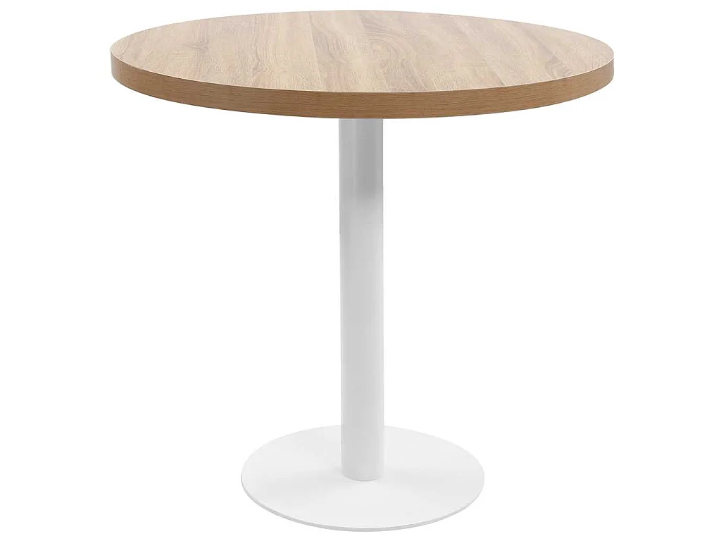 Bistrotafel 80 cm MDF lichtbruin