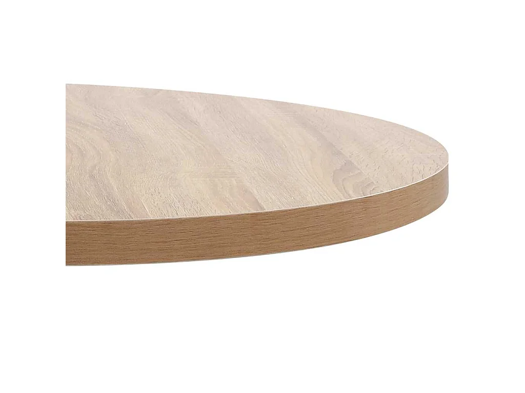 Bistrotafel 80 cm MDF lichtbruin