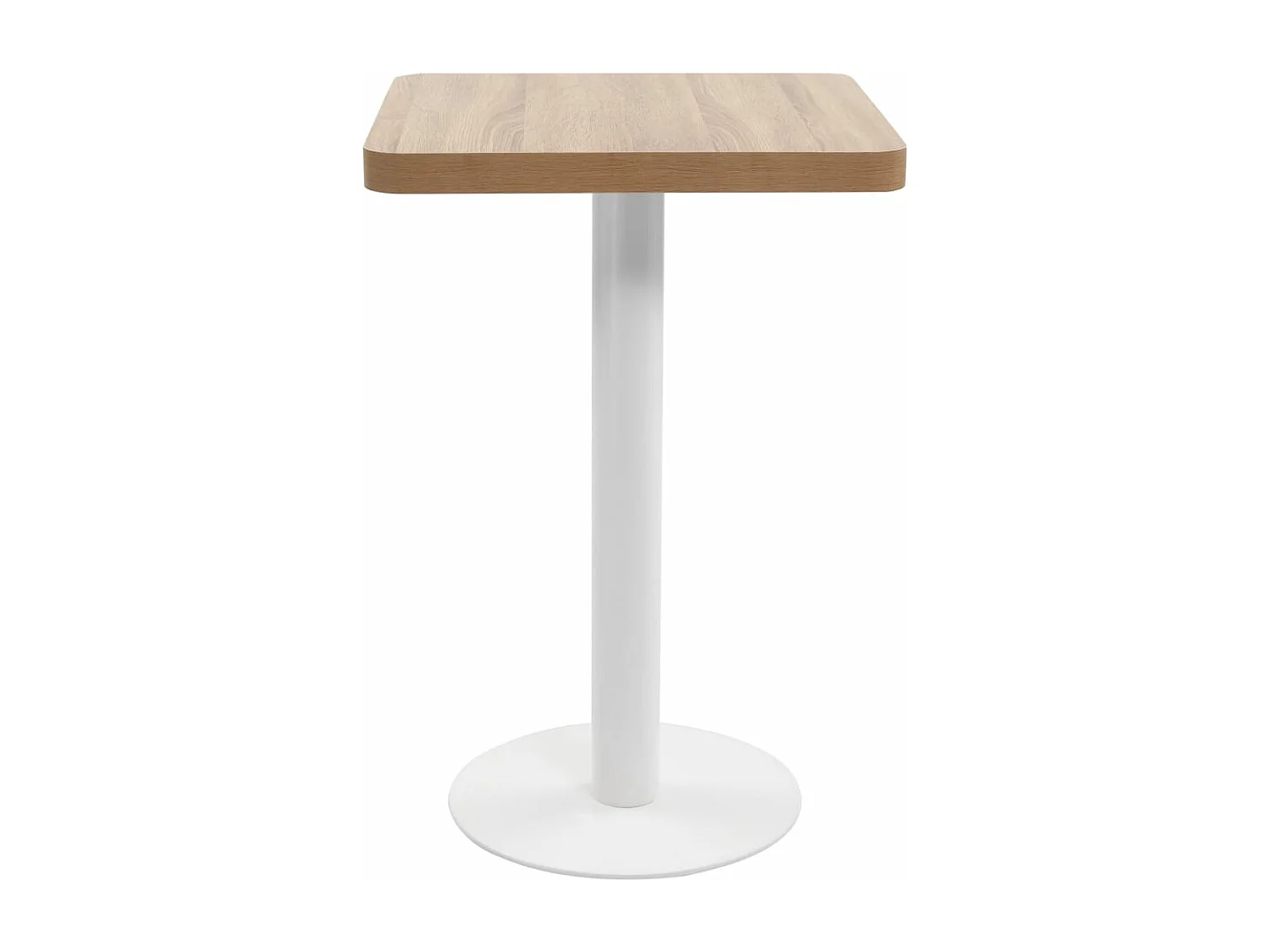 Table de bistro Marron clair 50x50 cm MDF