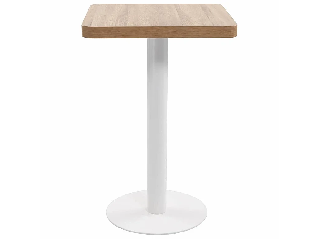 Table de bistro Marron clair 50x50 cm MDF