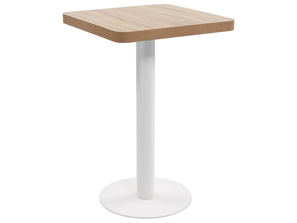 Bistrotisch Hellbraun 50x50 cm MDF