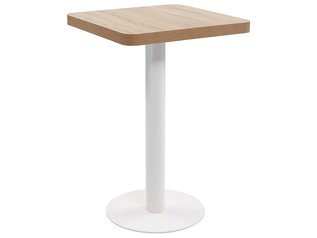 Bistrotisch Hellbraun 50x50 cm MDF