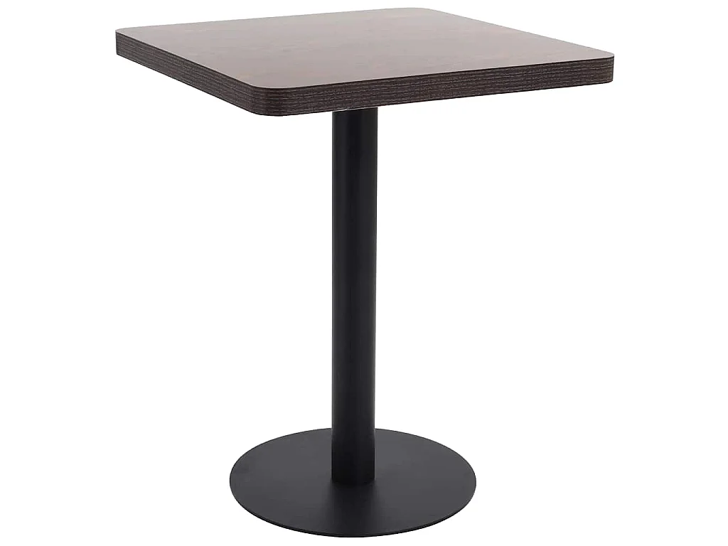 Bistrotisch Dunkelbraun 60x60 cm MDF
