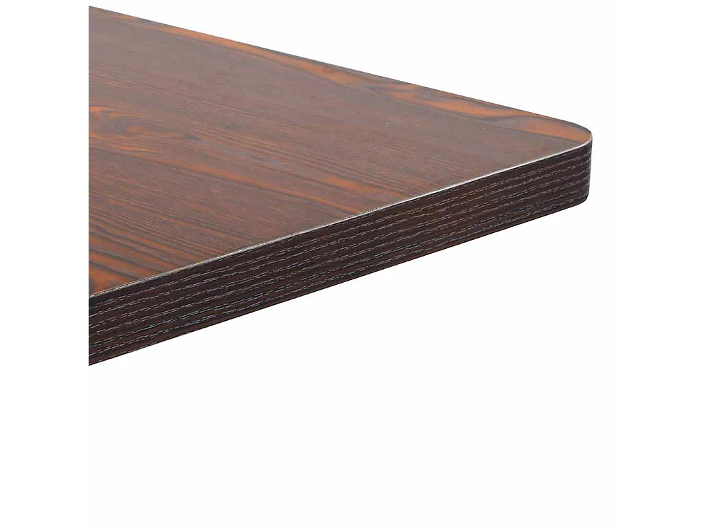 Mesa bistrô 60x60 cm MDF castanho-escuro