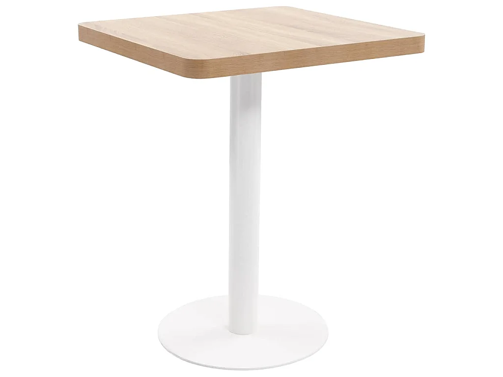 Table de bistro Marron clair 60x60 cm MDF