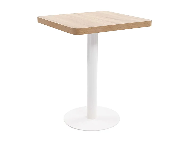 Table de bistro Marron clair 60x60 cm MDF