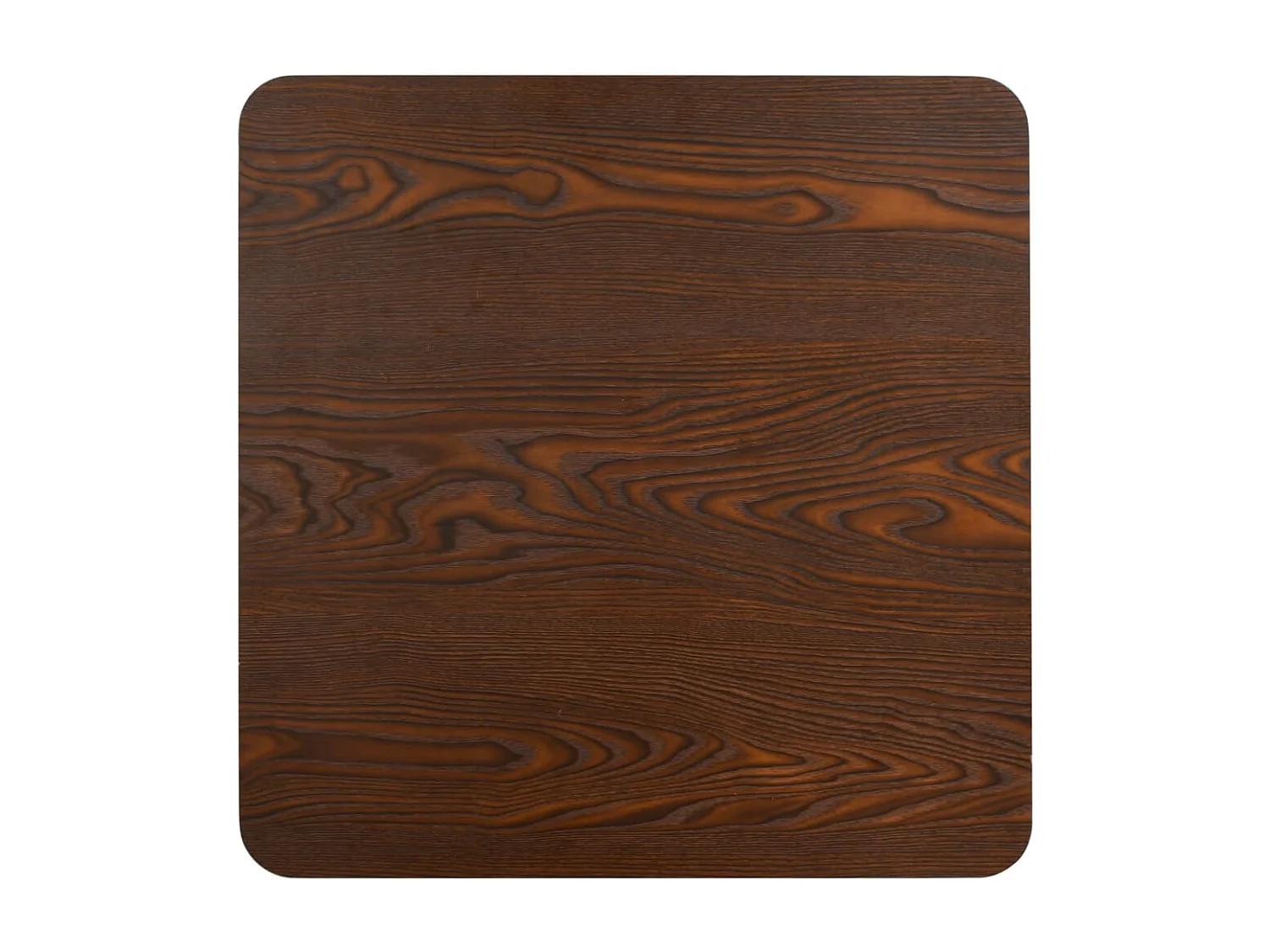 Tavolo da Bistrot Marrone Scuro 50x50 cm in MDF