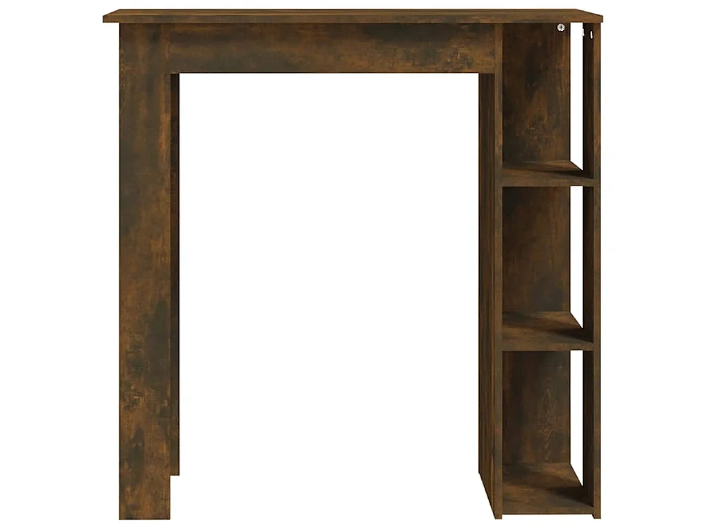 Mesa de bar c/ prateleiras derivados de madeira carvalho fumado