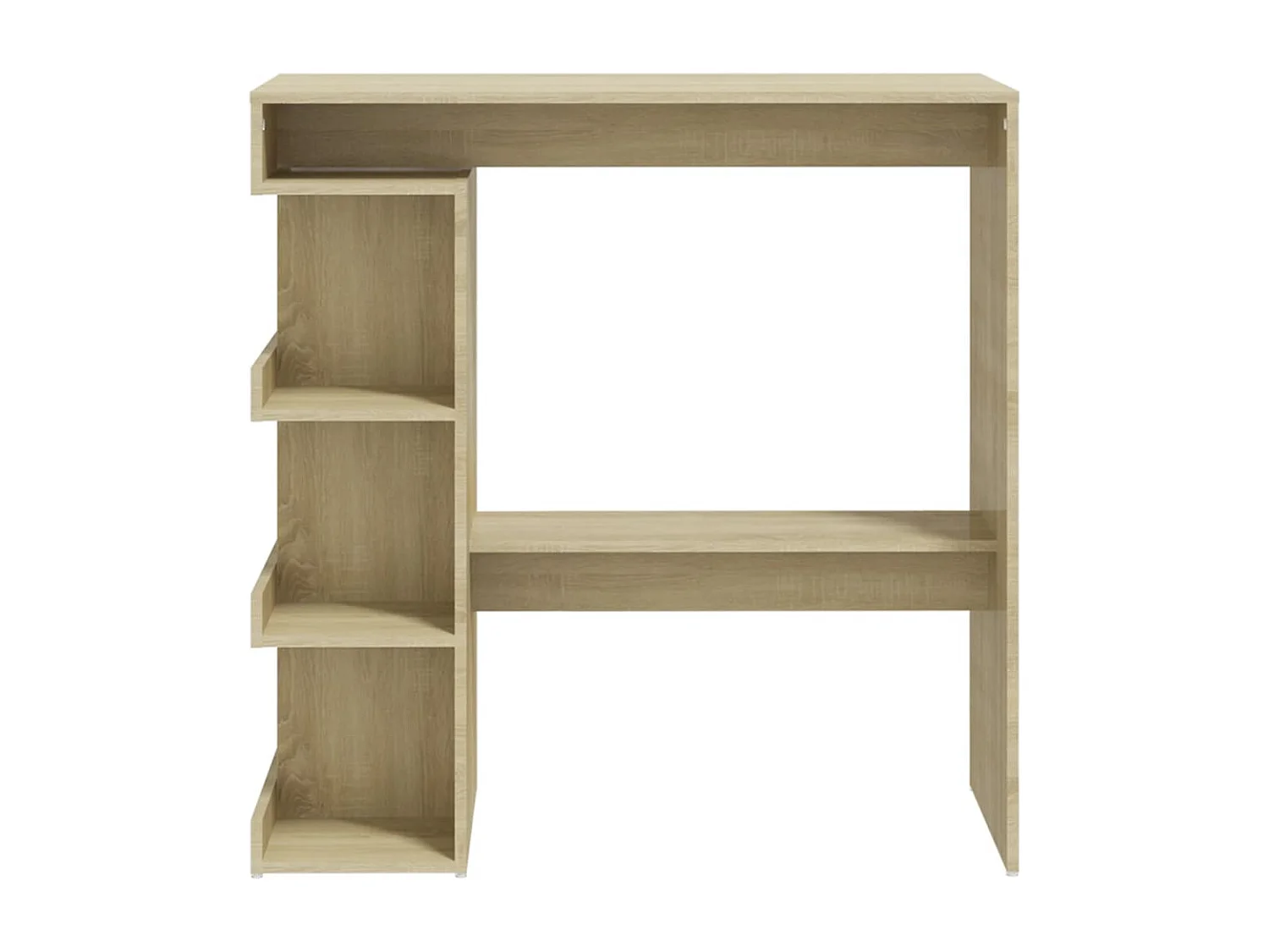 Table de bar étagère de rangement Chêne sonoma Bois ingénierie