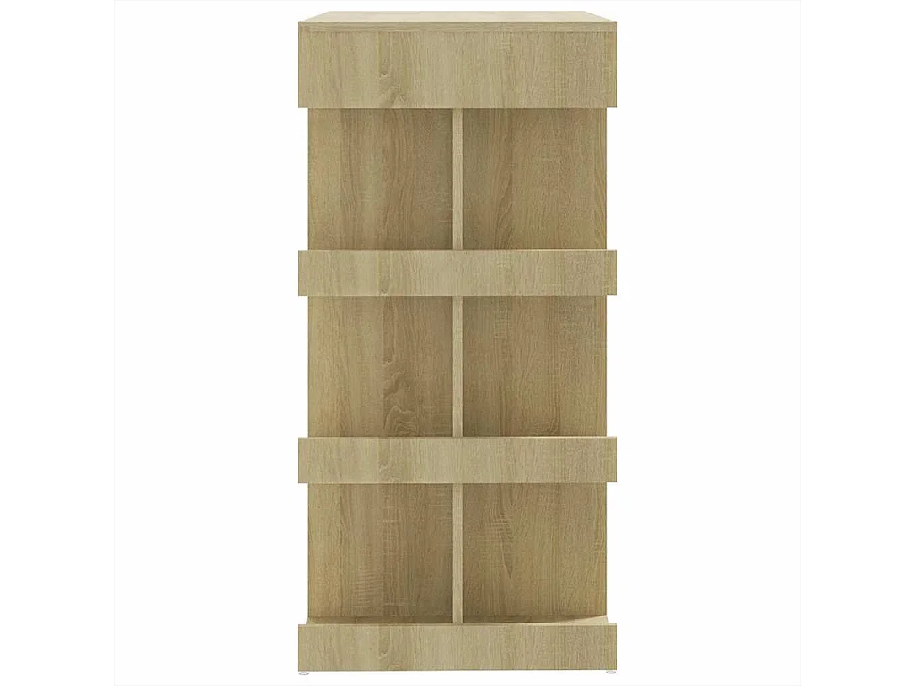 Bartafel met opbergrek 100x50x101,5 cm hout sonoma eiken