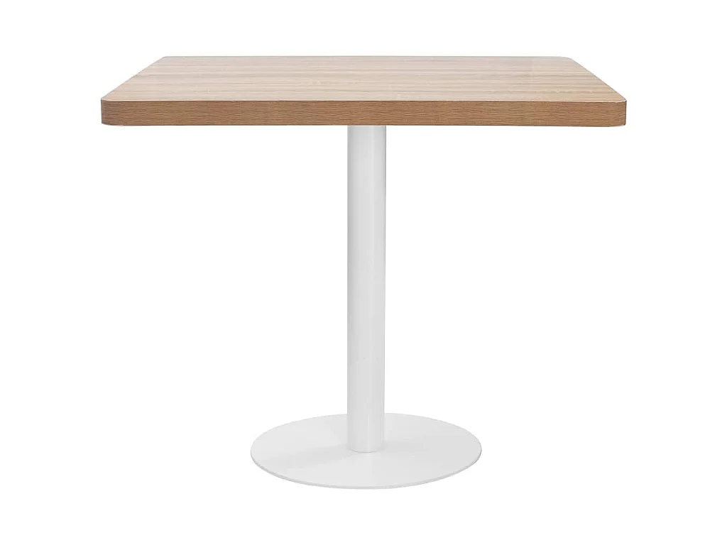 Table de bistro Marron clair 80x80 cm MDF