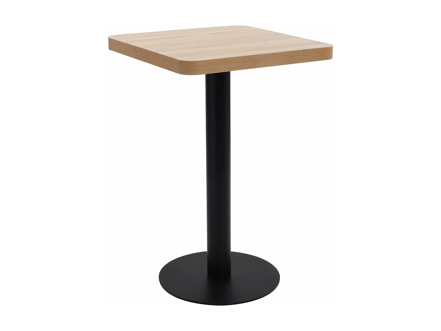 Bistrotisch Hellbraun 50x50 cm MDF