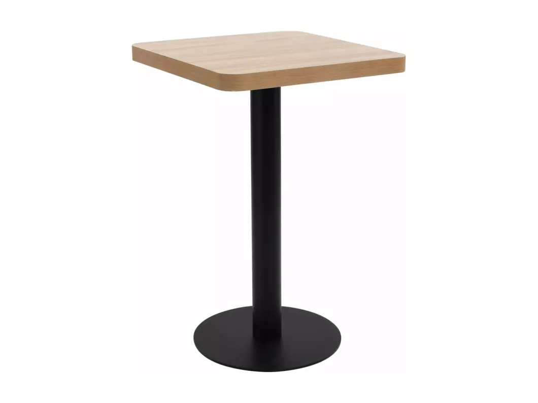 Kauf Unique Bistrotisch Hellbraun 50x50 cm MDF